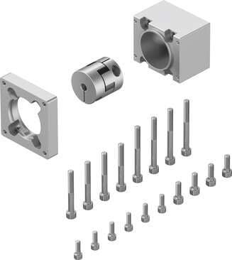 Festo 3637956 axial kit EAMM-A-S38-57A-G2 Suitable for electric drives. Assembly position: Any, Storage temperature: -25 - 60 °C, Relative air humidity: 0 - 95 %, Protection class: IP40, Ambient temperature: -10 - 60 °C 3637956 on Powermatic Associates