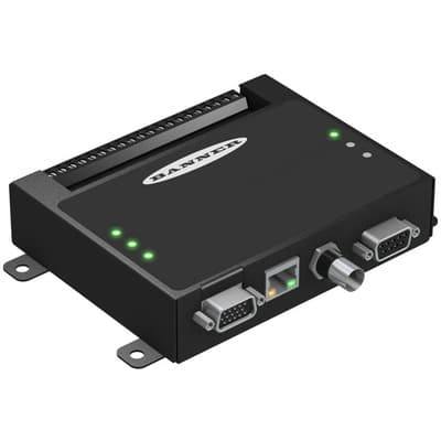 Banner PPROCTL-BC Banner Engineering PPROCTL-BC is a vision controller designed for industrial applications, featuring OCR/OCV technology suitable for 0.36Mpxl cameras. It operates within an ambient air temperature range of 0 to +50 °C and has a compact metal housing with dimensions of 31 mm in height, 133 mm in width, and 105 mm in depth. This part of the PROII series offers an IP20 NEMA 1 degree of protection, ensuring it is protected against solid objects larger than 12.5 mm but not against water. It is pre-equipped with an RJ45 connector for network connectivity and supports Modbus TCP and RS-232 communication protocols. The PPROCTL-BC operates on a supply voltage of 10Vdc to 30Vdc, with 12Vdc and 24Vdc as nominal values, and includes 6 digital outputs (PNP/NPN transistor). It has a memory capacity to store up to 999 inspections, catering to a wide range of vision inspection tasks in automated environments. PPROCTL-BC on Powermatic Associates