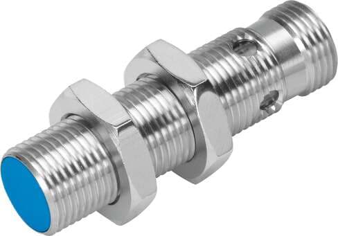 Festo 150407 proximity sensor SIEN-M12B-PO-S-L Inductive, with standard switching distance. Conforms to standard: EN 60947-5-2, Authorisation: (* RCM Mark, * c UL us - Listed (OL)), CE mark (see declaration of conformity): to EU directive for EMC, Materials note: Free 150407 on Powermatic Associates