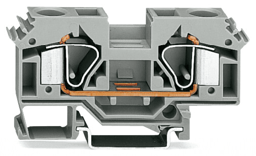 WAGO 283-601 283-601 WAGO - 2-conductor through terminal block; 16 mm²; lateral marker slots; for DIN-rail 35 x 15 and 35 x 7.5; CAGE CLAMP®; 16,00 mm²; gray 283-601 on Powermatic Associates
