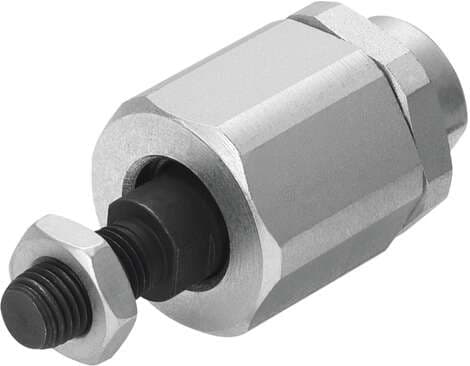 Festo 2064 self-aligning rod coupler FK-M12 Compensates for angular and radial misalignment, for fitting on piston rod side. Size: M12, Corrosion resistance classification CRC: 2 - Moderate corrosion stress, Ambient temperature: -40 - 150 °C, Product weight: 210 g,  2064 on Powermatic Associates