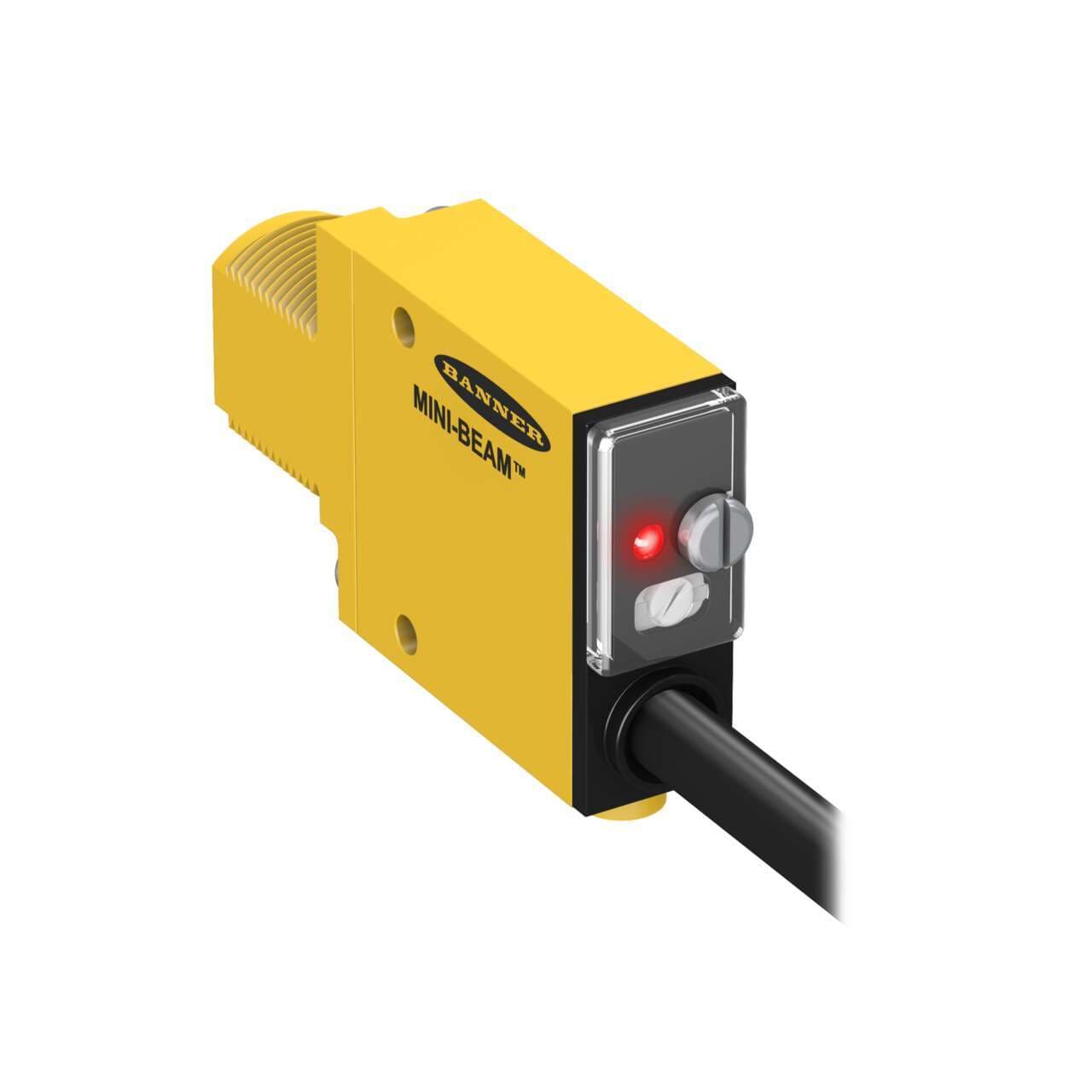 Banner SM31R MINI-BEAM: Receiver; Range: 3 m; Input: 10-30 V dc; Output: Bipolar: 1 NPN; 1 PNP; 2 m (6.5 ft) cable SM31R on Powermatic Associates