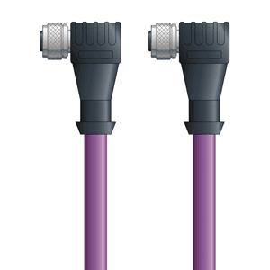 Lapp PB4110139F10 PB4110139F10 - LAPP UNITRONIC® PROFIBUS Cordsets 24 AWG / 1 pair Bus - Violet Polyurethane (PUR) - M12 Female 90 deg / M12 Female 90 deg connectors - 10m PB4110139F10 on Powermatic Associates