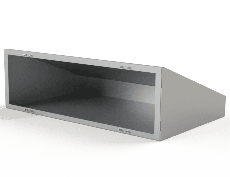 Saginaw Control SCE-WSCC Compartment, Control, Height:8.00", Width:24.25", Depth:14.50", Powder coated RAL 7035 gray.  SCE-WSCC on Powermatic Associates