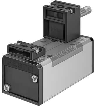 Festo 535955 solenoid valve MFH-5/2-D-2-C-EX With manual override, without solenoid coil or socket. Solenoid coil and socket should be ordered separately. Valve function: 5/2 monostable, Type of actuation: electrical, Width: 54 mm, Standard nominal flow rate: 2300 l/m 535955 on Powermatic Associates