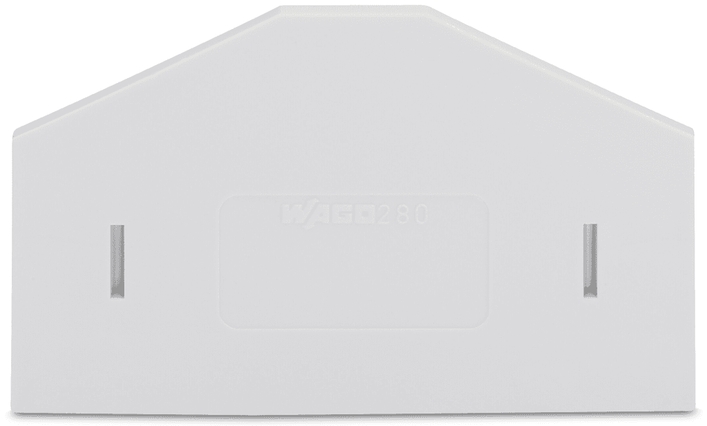 WAGO 280-355 280-355 WAGO - Separator plate; 2.5 mm thick; oversized; light gray 280-355 on Powermatic Associates
