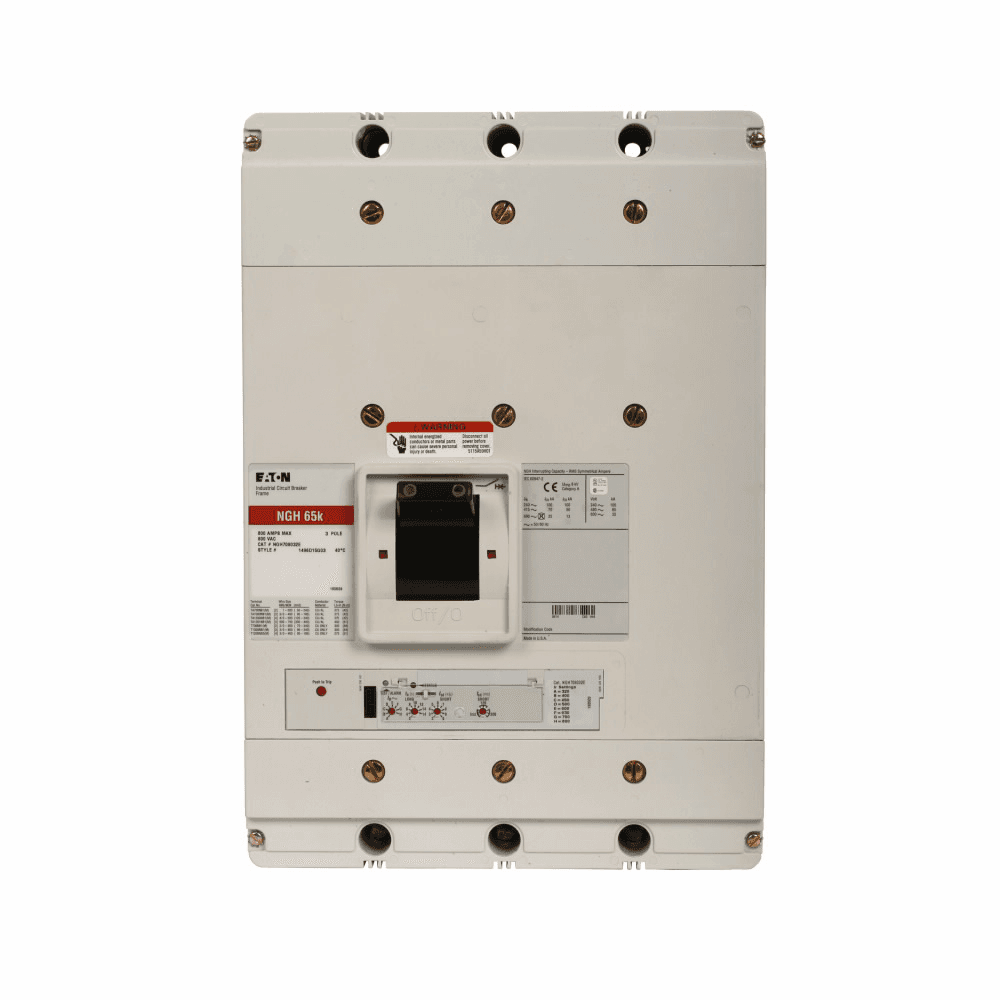 Eaton NGH912033E NGH912033E Eaton - Eaton Series G electronic molded case circuit breaker, NG-frame, NG, Complete breaker, Electronic LS trip, Four-pole, 1200A, 480 Vac, Line and load, Imperial, 50/60 Hz, 0, 60, and 100% Adj. neutral pole protection, 80% rated NGH912033E on Powermatic Associates
