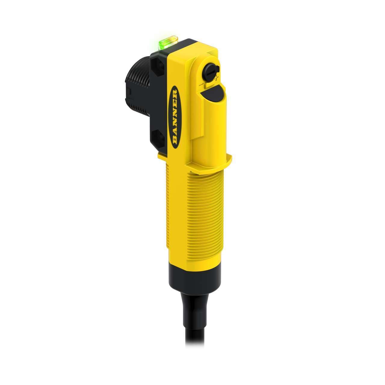 Banner QS18ANWDXLQ2 WORLD-BEAM QS18 Universal Volt; Diffuse Vis R; Range: 1 m; Input: 20-270 V ac/dc; Output:LO; N-MOSFET (Sinking); 150 mm (6 in) Micro Pigtail QD QS18ANWDXLQ2 on Powermatic Associates