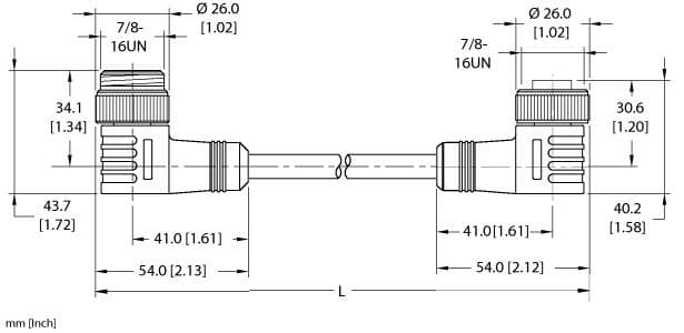 Turck WSM WKM 44-8M/S4000 WSM WKM 44-8M/S4000 Turck - WSM WKM 44-8M/S4000 Power Cordset, Extension Cordset WSM WKM 44-8M/S4000 on Powermatic Associates
