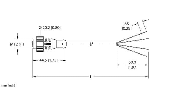 Turck EKRT-A4.400-GC2K-30 EKRT-A4.400-GC2K-30 Turck - EKRT-A4.400-GC2K-30 Actuator and Sensor Cordset, Connection Cable EKRT-A4.400-GC2K-30 on Powermatic Associates