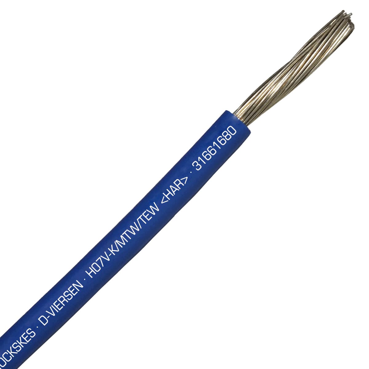 SAB 31661680 H05V-K/MTW/TEW- (HAR/UL/CSA/CE) - 18 AWG hook-up wire, Dark Blue 31661680 on Powermatic Associates