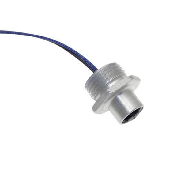 Mencom MAC-6FR-2-1M MAC, Receptacle, 6 Pole, Female Straight, 1m, 22awg, 4A, .5-NPT, Front Mount, Aluminum Clear Anodized MAC-6FR-2-1M on Powermatic Associates