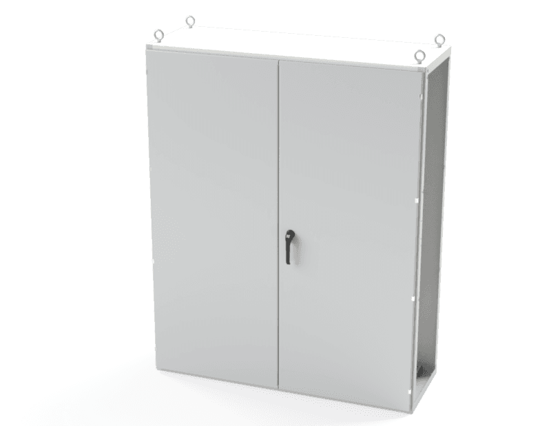 Saginaw Control SCE-T201606LG 2DR IMS Enclosure, Height:78.74", Width:62.99", Depth:22.00", Powder coated RAL 7035 gray inside and out. SCE-T201606LG on Powermatic Associates
