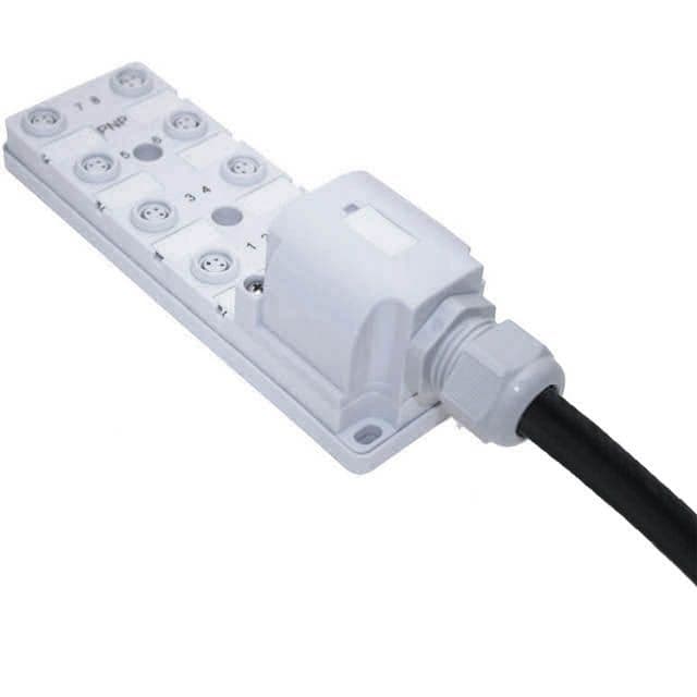 Mencom JAN-83N-210-C050 JAN Junction Blocks, 3 Pin, 8 Port, NPN, 5 Meters of Home Run Cable JAN-83N-210-C050 on Powermatic Associates