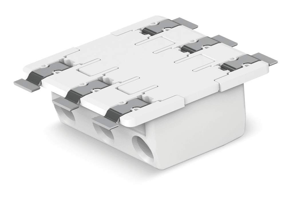 WAGO 2070-543/998-406 2070-543/998-406 WAGO - Through-Board SMD PCB Terminal Block; 0.75 mm²; Pin spacing 6.5 mm; 3-pole; Push-in CAGE CLAMP®; in tape-and-reel packaging; 0,75 mm²; white 2070-543/998-406 on Powermatic Associates