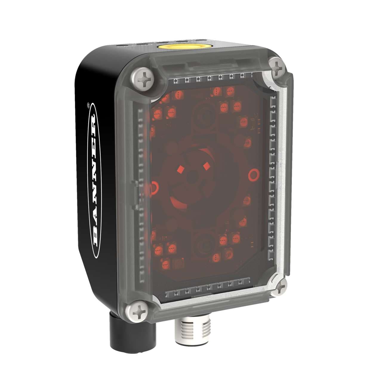 Banner ABR71L9-MSE2 ABR Series Barcode Reader; Resolution: 1280 x 1024 pixels; Lens: 9 mm autofocus; Light: Mutiple DPM; Ethernet & Serial Communications; 1D + 2D Codes ABR71L9-MSE2 on Powermatic Associates