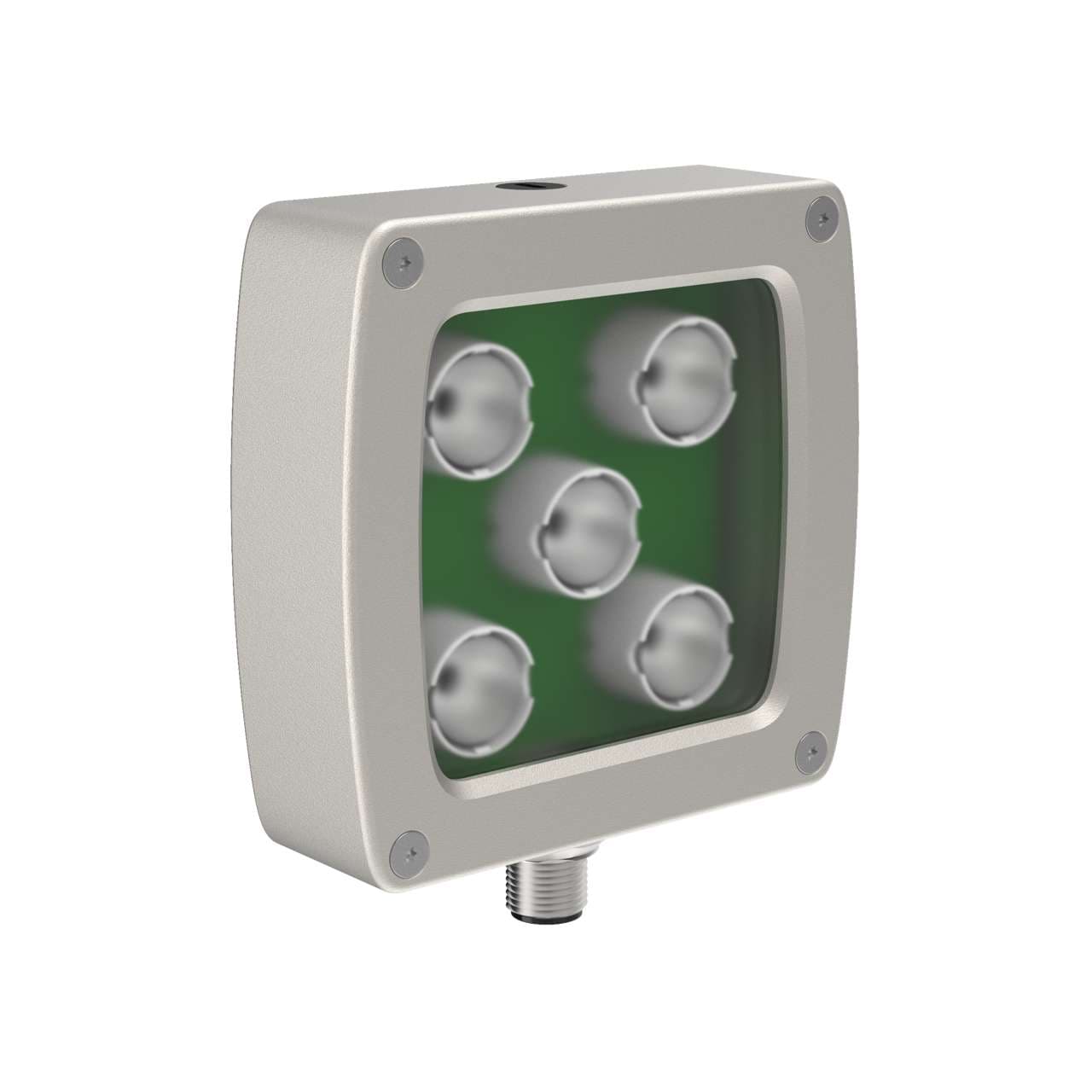 Banner LEDWA70AD5-XQ Vision Light - 70 mm Area - IP68; 5 High Intensity White LEDs - 24 V dc; Clear Diffusing Plastic Window; Requires Cable MQDC20-xxx LEDWA70AD5-XQ on Powermatic Associates