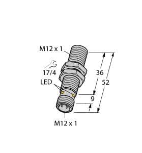 Turck BI4-M12-RP6X-H1141/S1751 BI4-M12-RP6X-H1141/S1751 Turck - BI4-M12-RP6X-H1141/S1751 Inductive Sensor, With Extended Switching Distance, With FM Approval BI4-M12-RP6X-H1141/S1751 on Powermatic Associates