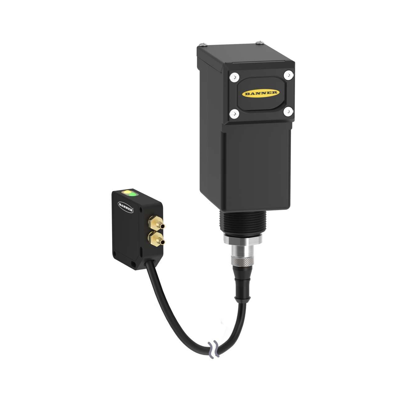 Banner DX80N2Q45DPSD-DP5 NB Banner DX80N2Q45DPSD-DP5 NB - Wireless Q45 2.4 GHz Node 65 mW; Pre Wired M12 QD for Differential Pressure Sensor; +/-5 in H2O Differential Pressure Sensor Included; Battery Not Included DX80N2Q45DPSD-DP5 NB on Powermatic Associates