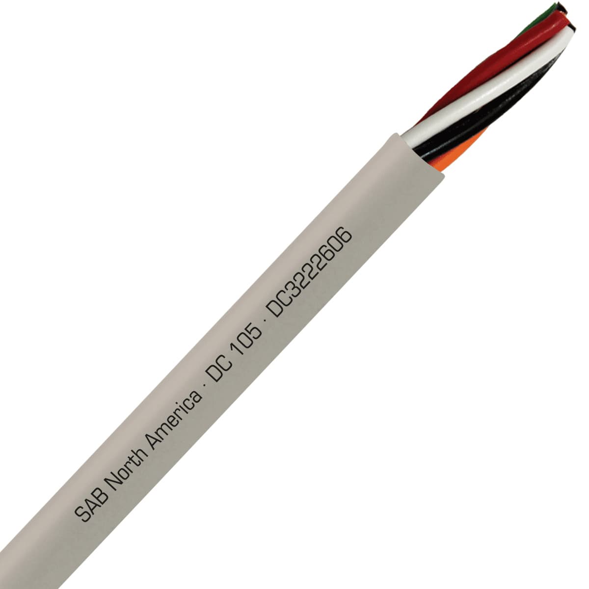 SAB DC3222606 DC 105 - 26 AWG/6c, flexible oil resistant data cable, UL, CSA, CE, RoHS DC3222606 on Powermatic Associates