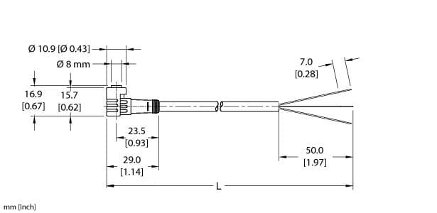 Turck PKW 3Z-0.4 PKW 3Z-0.4 Turck - PKW 3Z-0.4 Actuator and Sensor Cordset, Connection Cable PKW 3Z-0.4 on Powermatic Associates