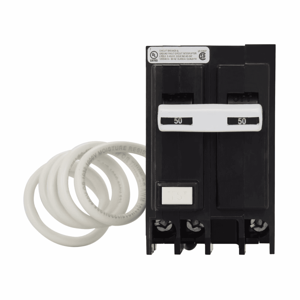 Eaton GFTCBH215W1 GFTCBH215W1 Eaton - Eaton BR GFCI circuit breaker,Ground fault personnel protection circuit breaker,15 A,22 kAIC,Two-pole,120/240 V,GFTCB,Common,#14-4 AWG,Ground fault circuit interrupter,GFI,5 mA,Bell Alarm,15,40°C GFTCBH215W1 on Powermatic Associates