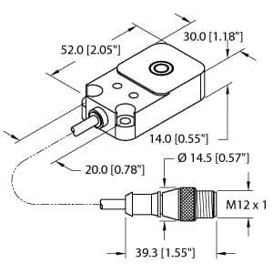 Turck NI20-Q14-AP6X2-0.3-RS4T NI20-Q14-AP6X2-0.3-RS4T Turck - NI20-Q14-AP6X2-0.3-RS4T Inductive Sensor NI20-Q14-AP6X2-0.3-RS4T on Powermatic Associates