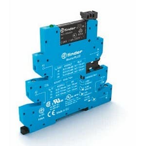 Finder 39.31.3.125.0060 Finder 39.31.3.125.0060 is a relay designed for various applications, featuring a box-clamp connection type. It supports a rated current of 6A at 250Vac for AC-1 and 6A at 30Vdc, 0.2A at 110Vdc, and 0.12A at 220Vdc for DC-1 operations. The relay is equipped with Normally Open (NO) auxiliary contacts for DC-1. It operates with a supply voltage of 1C/O / SPDT (Single Pole Double Throw), and is designed to work within an ambient air temperature range for operation at 300VA (230Vac) and for storage at AC-15 with 1500VA (250Vac) for AC-1. The relay has a net depth of 6 kV and a control voltage of 6.2 mm for AC, with a mounting mode of 1 Pole(s) and a power consumption specified for 125Vac (50Hz/60Hz). Its color is designated for DIN rail and plug-in mounting. The electrical durability is categorized under MasterPLUS, with protected poles according to EN61984 standards, and mechanical durability at no load featuring AgNi (Silver Nickel) contacts. 39.31.3.125.0060 on Powermatic Associates