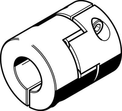Festo 1732001 coupling EAMC-42-50-9-12 Holder diameter 1: 9 mm, Holder diameter 2: 12 mm, Size: 42, Nominal length: 50 mm, Assembly position: Any 1732001 on Powermatic Associates