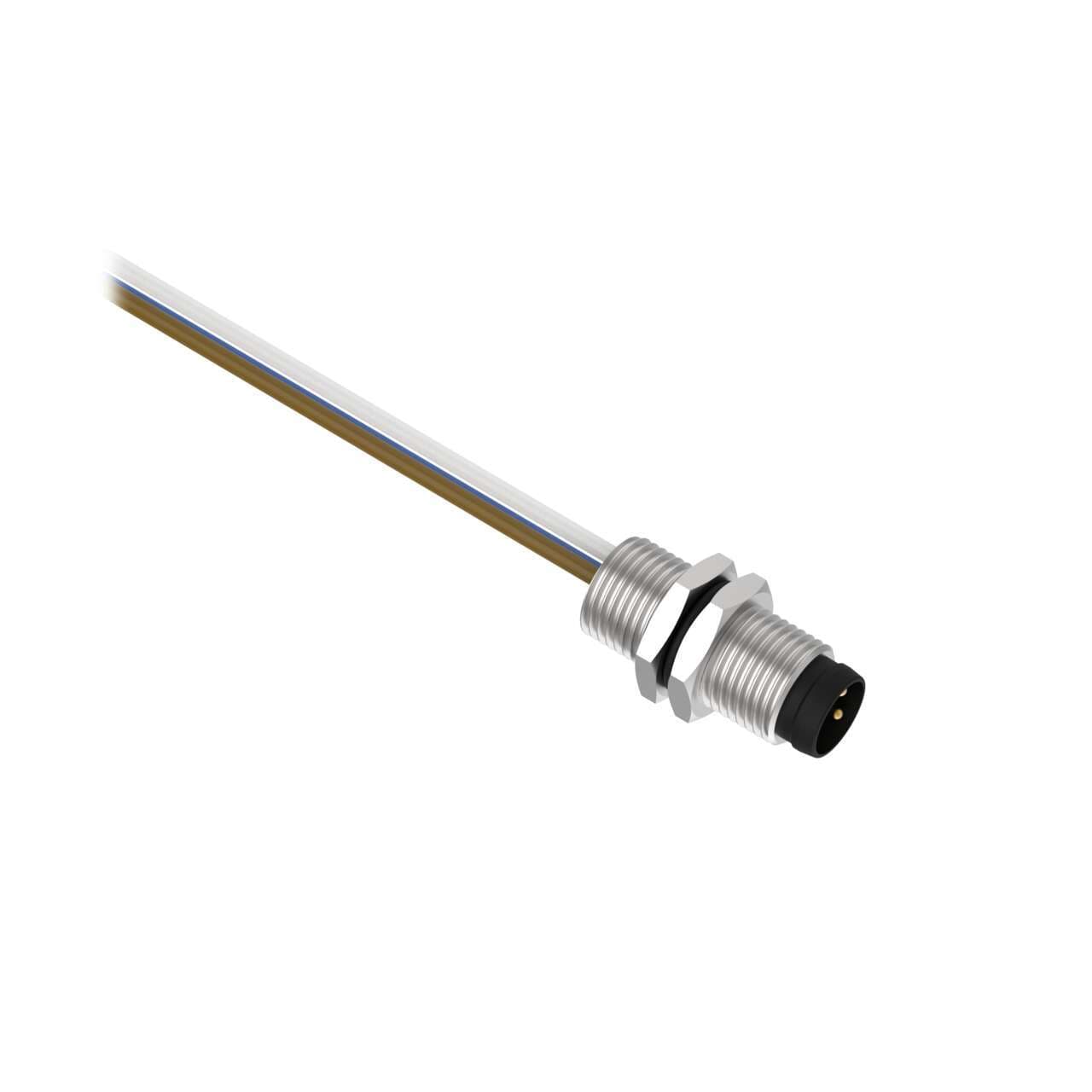 Banner BR-M8M3R8-1 Banner BR-M8M3R8-1 - Receptacle 3-pin Male; 3X24 PVC 1 m Length; Rear Mount w/ M8 Locknut BR-M8M3R8-1 on Powermatic Associates