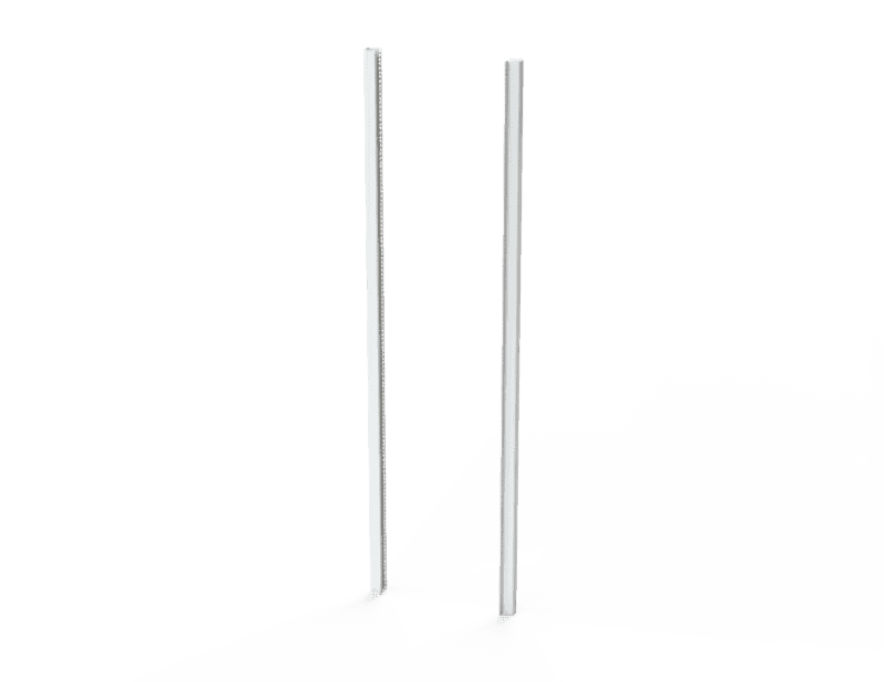 Saginaw Control SCE-90RA19TH Angle, Rack, Height:78.75", Width:2.31", Depth:1.93", Powder Coated White SCE-90RA19TH on Powermatic Associates