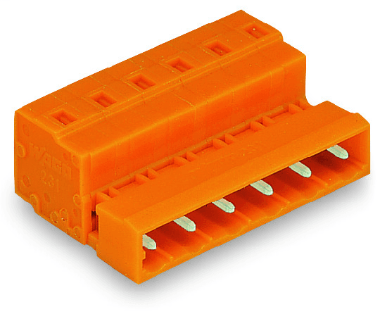 WAGO 731-635 731-635 WAGO - 1-conductor male connector; CAGE CLAMP®; 2.5 mm²; Pin spacing 7.62 mm; 5-pole; 2,50 mm²; orange 731-635 on Powermatic Associates