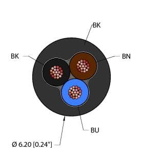 RF52512,BLK,TPU,3X18,AWM,FL on Powermatic Associates