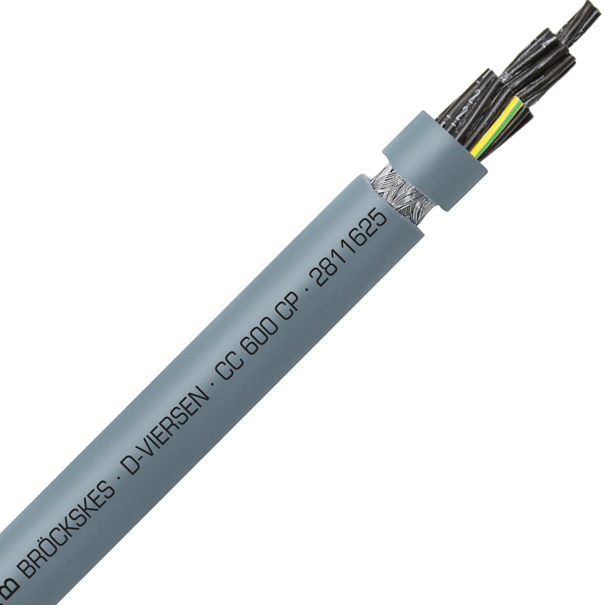 SAB 2811625 CC 600 CP - 16 AWG/25c, shielded oil resistant PUR flexible control cable, 600V, UL, CSA, CE, RoHS 2811625 on Powermatic Associates