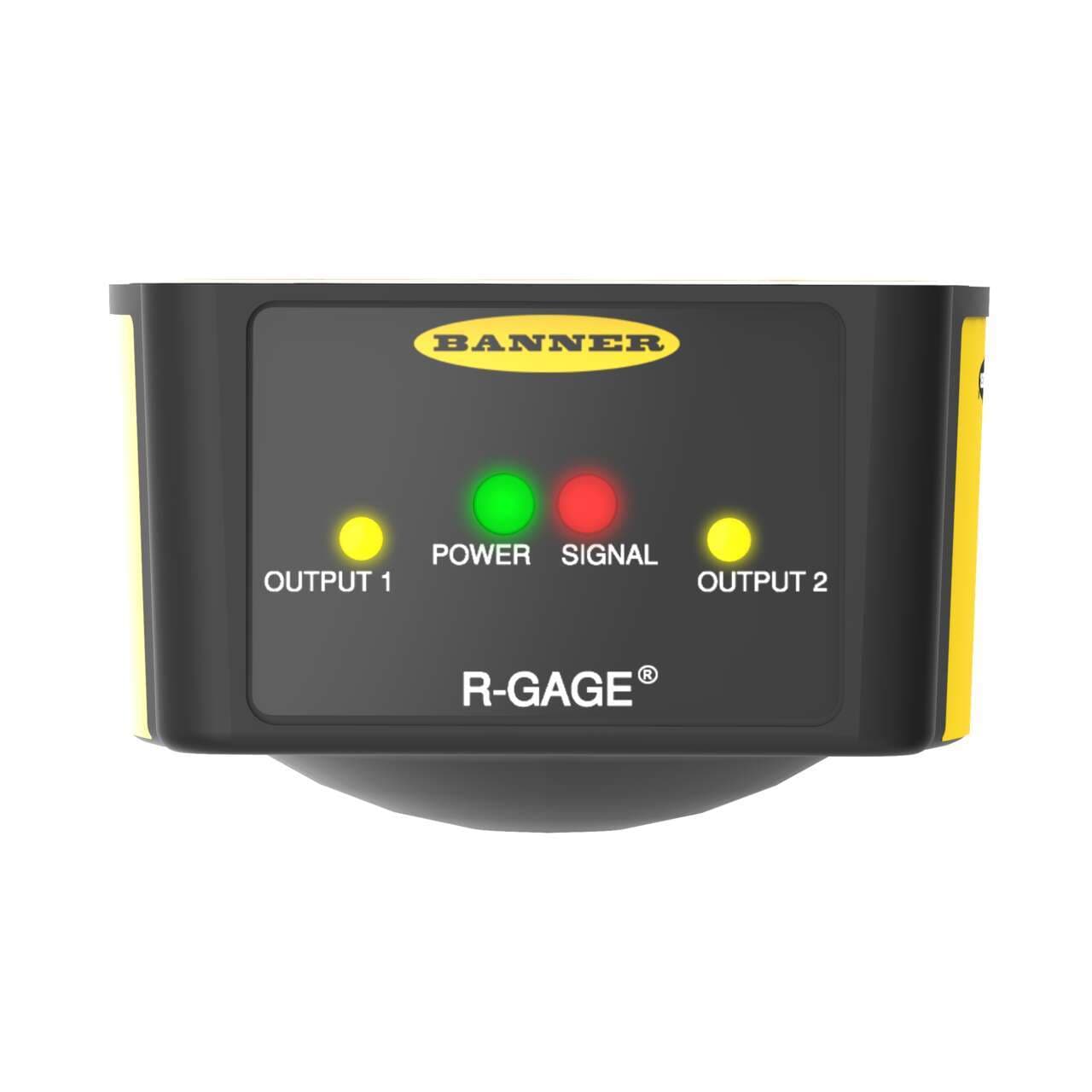 Banner QT50R-KR-AFHQ R-Gage Series Radar Sensor; Adjustable Field; Outputs: Bipolar: 1 NPN; 1 PNP; Supply Voltage: 12-24 V dc; Range: 2.0 - 24 m; 5-pin M12 Integral QD QT50R-KR-AFHQ on Powermatic Associates