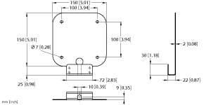 Turck TN-UHF-ACCSY-Q150-PROTECT TN-UHF-ACCSY-Q150-PROTECT Turck - TN-UHF-ACCSY-Q150-PROTECT Accessories, Mounting Adapter TN-UHF-ACCSY-Q150-PROTECT on Powermatic Associates