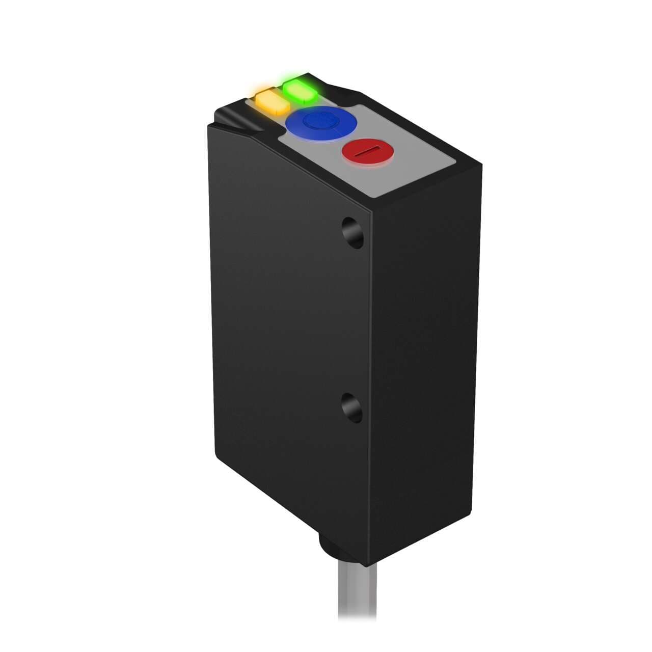 Banner Q26PLUMQ5 Q26 Series Luminescence Sensor; Range 10-30 mm; Supply Voltage 12-30 V dc; Rating IP67; PNP Outputs; 150 mm (6 in) 4-pin M12 PVC Pigtail QD Q26PLUMQ5 on Powermatic Associates