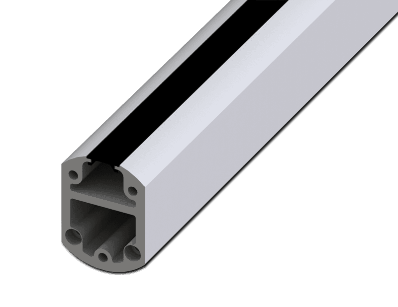 Saginaw Control SCE-SA30T Open Tube Suspension Profile, Height:29.53", Width:2.56", Depth:3.54", RAL 7035 powder coated finish. SCE-SA30T on Powermatic Associates
