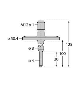Turck TP-504A-TRI1.5-H1141-L100 TP-504A-TRI1.5-H1141-L100 Turck - TP-504A-TRI1.5-H1141-L100 Temperature Detection, Probe TP-504A-TRI1.5-H1141-L100 on Powermatic Associates
