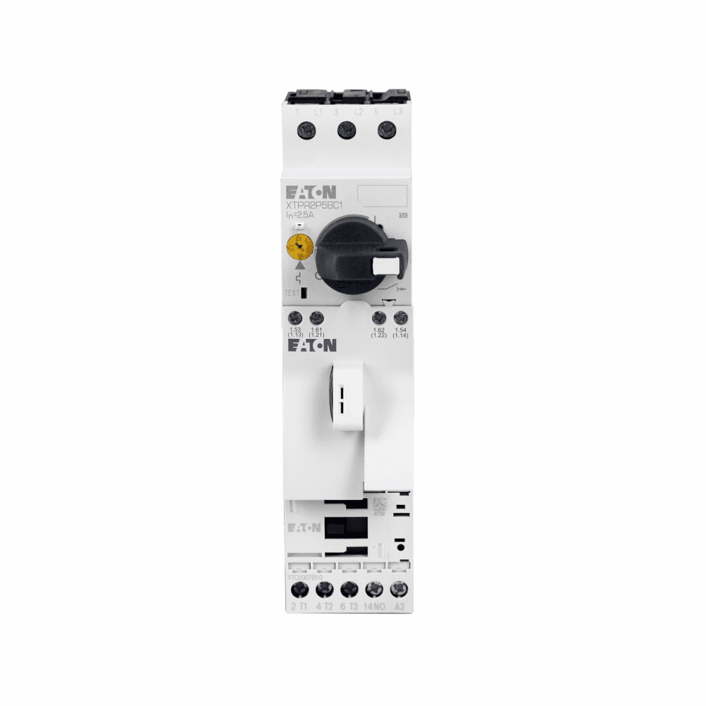 Eaton XTSC1P6BBAD XTSC1P6BBAD Eaton - Eaton XT IEC FVNR Manual Motor Controller, 16A, 45 mm Frame size, 190V 50 Hz, 220V 60 Hz coil,120 Vdc XTSC1P6BBAD on Powermatic Associates