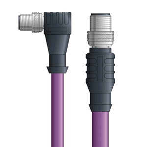 Lapp PB4110129S05 PB4110129S05 - LAPP UNITRONIC® PROFIBUS Cordsets 22 AWG / 1 pair Bus - Violet PVC - M12 Male / M12 Male 90 deg connectors - 5m PB4110129S05 on Powermatic Associates