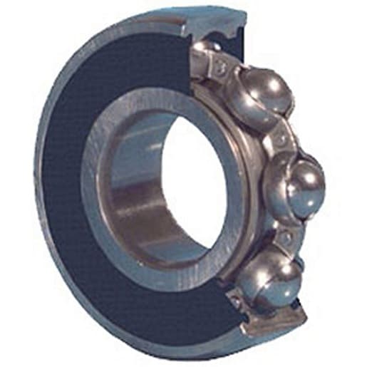 NSK 6006VV Single Row Ball Bearing; 30MM Bore; 55MM Outside Diameter; 13MM Outer Race Width; 2 Seals; ABEC 1 | ISO P0; No Filling Slot; No Snap Ring; C0-Medium Internal Clearance; Steel Cage 6006VV on Powermatic Associates