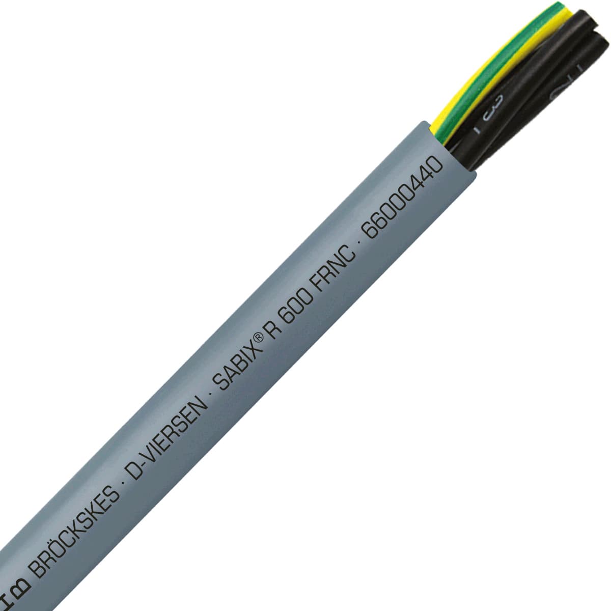 SAB 66000440 SABIX R 600 FRNC - 12 AWG/4c, halogen-free flame retardant rail control cable, CE, RoHS 66000440 on Powermatic Associates