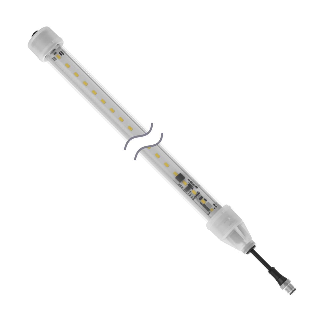 Banner RLS27XWGRYB5-850S24QP Banner RLS27XWGRYB5-850S24QP - RLS27 Multicolor Light Strip: Clear Window; 850 mm; 24 V dc; IP67 IP69K; WGRYB; Non-Cascadable; 150 mm (6 in) 4-pin M12 Pigtail QD RLS27XWGRYB5-850S24QP on Powermatic Associates