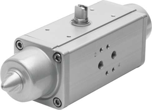 Festo 533437 semi-rotary drive DAPS-0053-090-RS3-F0507 Single-acting, air connection as per VDI/VDE 3845, Namur valves can be directly flange-mounted Size of actuator: 0053, Flange hole pattern: (* F05, * F07), Swivel angle: 90 deg, End-position adjustment range at 0° 533437 on Powermatic Associates