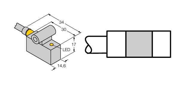 Turck BIM-IKT-AP6X W/KLI3 BIM-IKT-AP6X W/KLI3 Turck - BIM-IKT-AP6X W/KLI3 Magnetic Field Sensor, For Pneumatic Cylinders BIM-IKT-AP6X W/KLI3 on Powermatic Associates