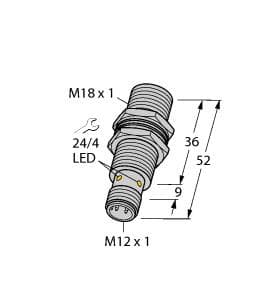 Turck BI10U-MT18-IOL6X2-H1141 BI10U-MT18-IOL6X2-H1141 Turck - BI10U-MT18-IOL6X2-H1141 Inductive Sensor, IO-Link Communication and Configuration BI10U-MT18-IOL6X2-H1141 on Powermatic Associates