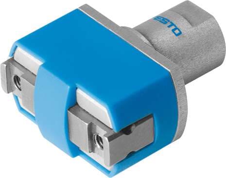 Festo 197569 parallel gripper HGPM-12-EZ-G8 Micro, with clamping spigot. Size: 12, Stroke per gripper jaw: 3 mm, Max. replacement accuracy: 0,2 mm, Rotationally symmetrical: 0,15 mm, Repetition accuracy, gripper: <: 0,05 mm 197569 on Powermatic Associates