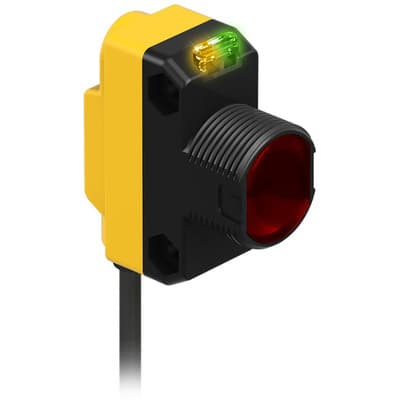 Banner QS186E W-30 Photo-electric emitter with through-beam system / opposed mode - Banner Engineering (WORLD-BEAM series - QS18 series) - Part #61620 - Infrared (IR) light - Supply voltage 10Vdc-30Vdc (12Vdc / 24Vdc nom.) - Pre-wired with 30ft / 9m cable terminated with ba QS186E W-30 on Powermatic Associates