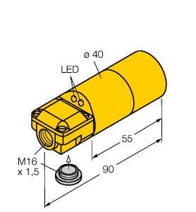 Turck NI30-K40SR-VP4X2 NI30-K40SR-VP4X2 Turck - NI30-K40SR-VP4X2 Inductive Sensor NI30-K40SR-VP4X2 on Powermatic Associates